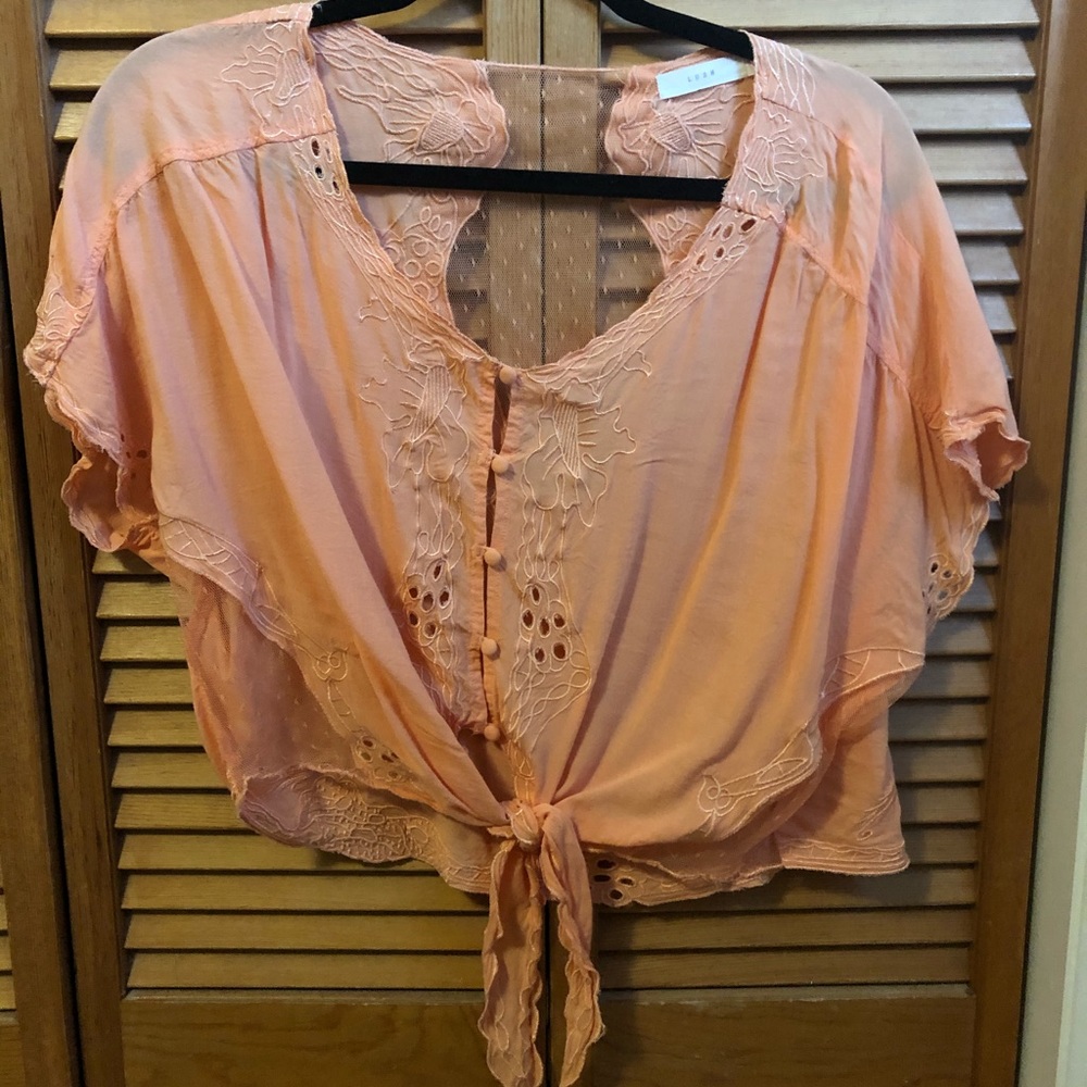 Lush tie crop top